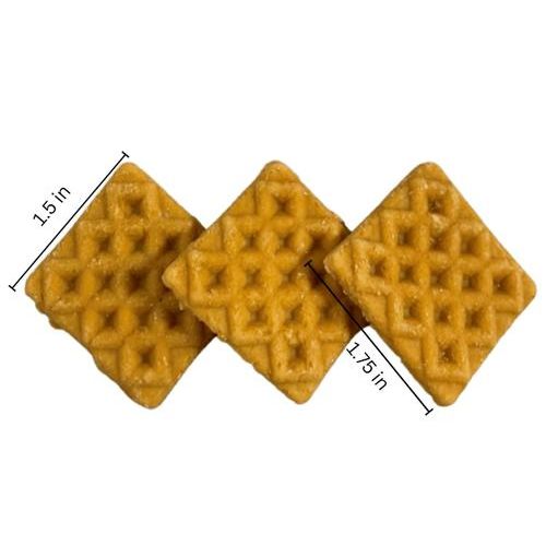 Bocados de pollo y waffle, premios para perros con cecina, bolsa de 6 oz