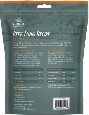 Beef Lungs Recipe Jerky Dog Treats, 8.2-oz bag