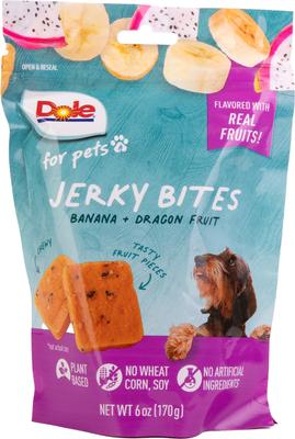Plant Based Banana & Dragonfruit Dog Jerky Treats, 6-oz bag
