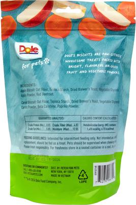 Assorted Apple & Carrot Crunchy Dog Treats, 7-oz bag