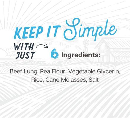 Beef Lungs Recipe Jerky Dog Treats, 8.2-oz bag