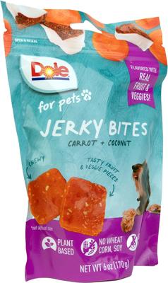 Plant Based Carrot & Coconut Dog Jerky Treats, 6-oz bag