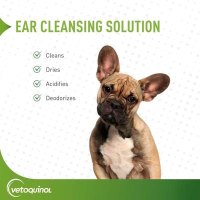 Ear Cleaning Solution for Dogs & Cats, 16-fl oz bottle