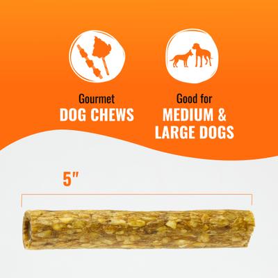 Stuffed Rolls Chicken, Peanut Butter & Beef Flavor Dog Treat Chew, 8-oz bag