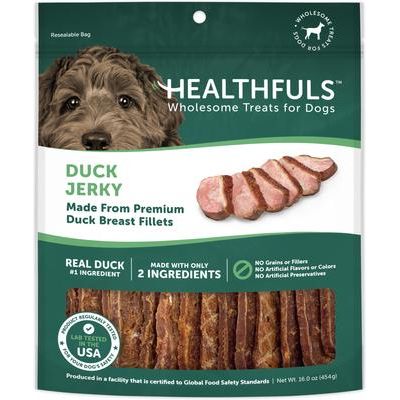 Golosinas para perros Duck Jerky Tenders, bolsa de 1 lb