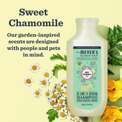 3-in1 Dog Shampoo, Sweet Chamomile, 14-fl oz bottle