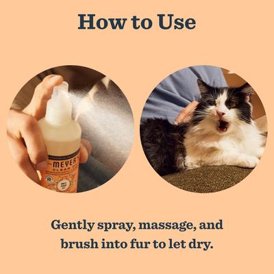 Spray desodorante para gatos, color melocotón blanco, botella de 8 onzas líquidas