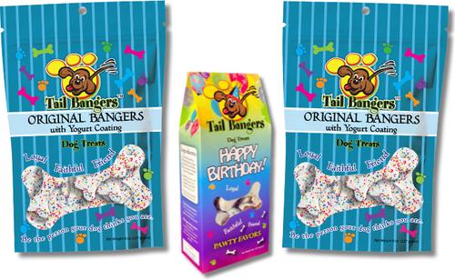 Happy Birthday Gift Pack Peanut Butter & Honey Crunchy Dog Treats, 3 count