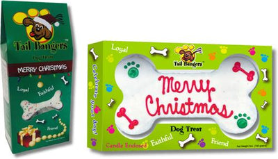 Merry Christmas Bone & Christmas Caddy Peanut Butter & Honey Crunch Dog Treats, 2 count