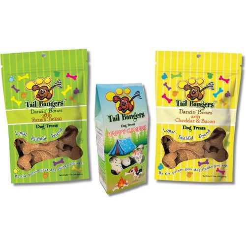 Paquete variado de golosinas crujientes para perros de mantequilla de maní, mantequilla de maní con yogur, queso cheddar y tocino, paquete de 3