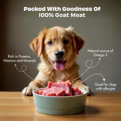 Nature's Feast Goat Meat Grain-Free All Natural Freeze-Dried Dog Training Treat, 5.29-oz canister