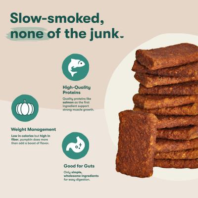 Salmon Tenders Jerky Dog Treats, 5-oz bag, 4 count