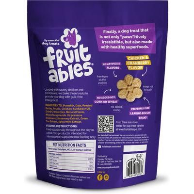 Premios para perros con sabor a pollo y arándanos, bolsa de 20 oz