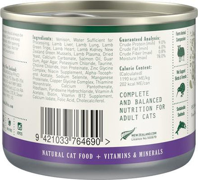 Venison Grain-Free Pate Wet Cat Food, 6-oz can, case of 24