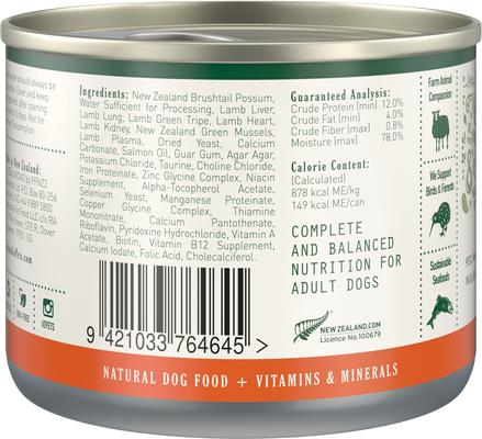 Adult Grain-Free Brushtail Pate Canned Dog Food, 6-oz can, case of 24