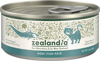 Hoki Fish Grain-Free Pate Wet Cat Food, 3.2-oz can, case of 24