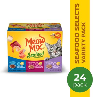 Seafood Selects Variety Pack Wet Cat Food, 2.75-oz cup, case of 24