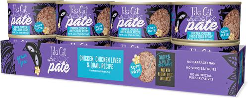 After Dark Pate Chicken, Chicken Liver & Quail Recipe Grain-Free Wet Cat Food, 5.5-oz can, case of 8