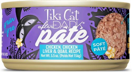 After Dark Pate Chicken, Chicken Liver & Quail Recipe Grain-Free Wet Cat Food, 5.5-oz can, case of 8