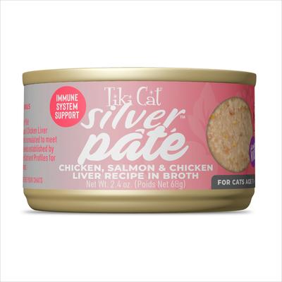 Silver Variety Pack Grain-Free Pate Wet Cat Food, 2.4-oz can, case of 12
