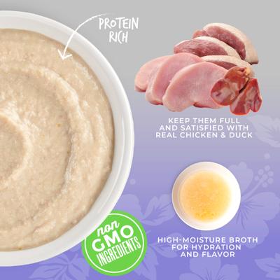 Silver Mousse Chicken, Duck & Duck Liver Grain-Free Pate in Broth Wet Cat Food, 2.8-oz pouch, case of 12