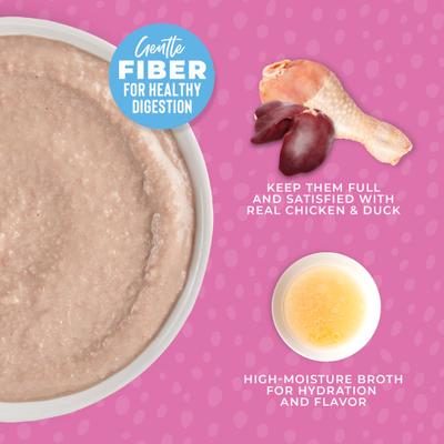 Baby Mousse Chicken, Duck & Duck Liver Grain-Free Wet Kitten Food, 2.4-oz pouch, case of 12