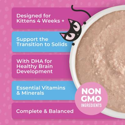 Baby Mousse Chicken, Duck & Duck Liver Grain-Free Wet Kitten Food, 2.4-oz pouch, case of 12