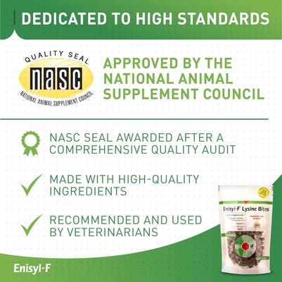 Enisyl-F Lysine Bites Chicken & Liver Flavored Immune Supplement for Cats, 6.35-oz bag