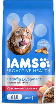 Proactive Health Healthy Enjoyment Immune Support Chicken & Beef Adult Dry Cat Food, 6-lb bag