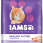 Bundle: Iams ProActive Health Kitten Dry Food + Perfect Portions Healthy Kitten Chicken Recipe Pate Grain-Free Cat Food Trays