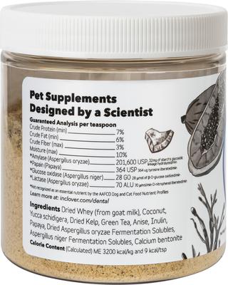 Dental Powder Supplement for Dogs & Cats, 85-gm jar