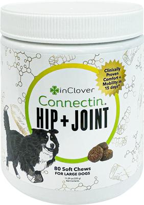 Canine Connectin Hip & Joint Soft Chews Supplement for Large Breed Dogs, 80 count