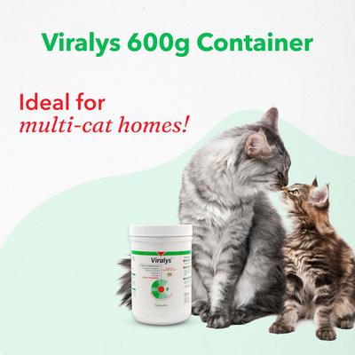 Viralys Powder Immune Supplement for Cats, 21.2-oz