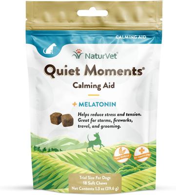 Quiet Moments Poultry Flavored Soft Chew Calming Supplement for Dogs, 1.3-oz bag
