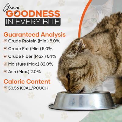Chef Scoochies Recipe Variety Pack with Real Chunky Seafood in Savory Gravy Wet Cat Food, 12-oz pouch, case of 12