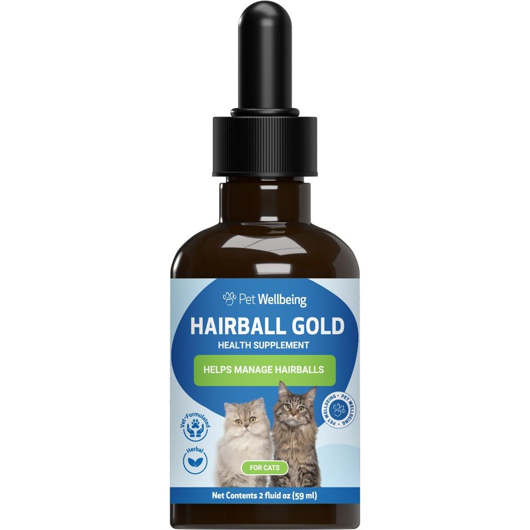 Hairball GOLD Liquid Hairball Control Supplement for Cats. 60 ml. - Pet Wellbeing