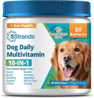 Peanut Butter Flavored Multivitamin for Dogs, 90-count