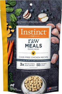 Raw Meals Cage-Free Chicken Recipe Grain-Free Adult Freeze-Dried Dog Food, 25-oz bag
