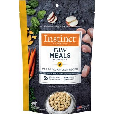 Comida liofilizada para perros adultos Raw Meals con receta de carne de res real, sin cereales, bolsa de 85 g