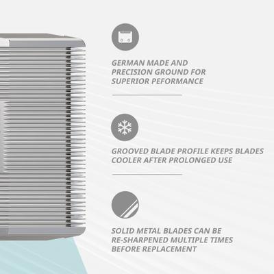 #40 Prime Series Pet Grooming Blade Set, Chrome