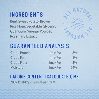 Dodo Baked Bites Beef & Sweet Potato Soft & Chewy Dog Treats, 9.35-oz bag