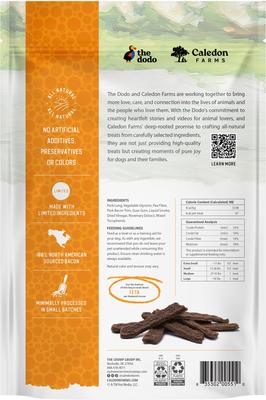 Golosinas para perros con cecina Dodo Classic Bacon & Pork Recipe, bolsa de 7.8 oz