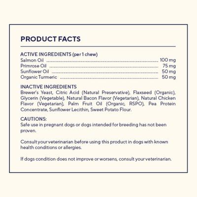 Suplemento masticable para perros Skin & Coat con sabor a pollo, 180 unidades