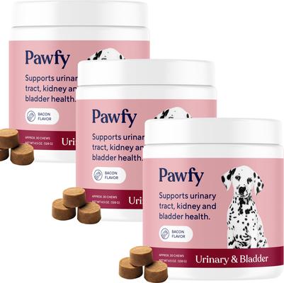 Bacon Flavored Urinary & Bladder Soft Chew Supplement for Dogs, 30 count