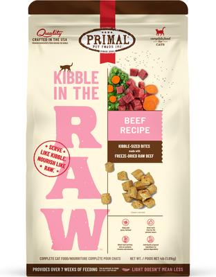 Kibble in the Raw Non-GMO Chicken Recipe Freeze-Dried Cat Food, 1.5-lb bag