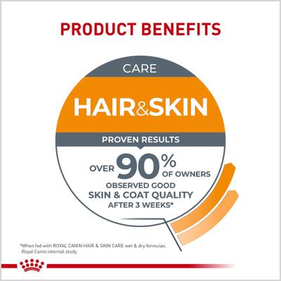 Feline Care Nutrition Hair & Skin Care Chunks in Gravy Pouch Cat Food, 3-oz, case of 12