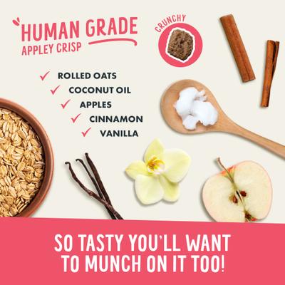 Crunchy Munchies Granola Bites Appley Crisp Dog Treats, 5-oz bag