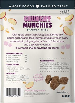 Crunchy Munchies Granola Bites Appley Crisp Dog Treats, 5-oz bag