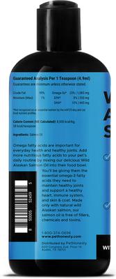 Wild Alaskan Salmon Oil Omega-3 & Joint Supplement for Dogs & Cats, 16-fl oz bottle, bundle of 3