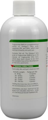 Triglyceride OMEGA Omega-3 Fatty Acid Liquid Supplement for Cats & Dogs, 2 count